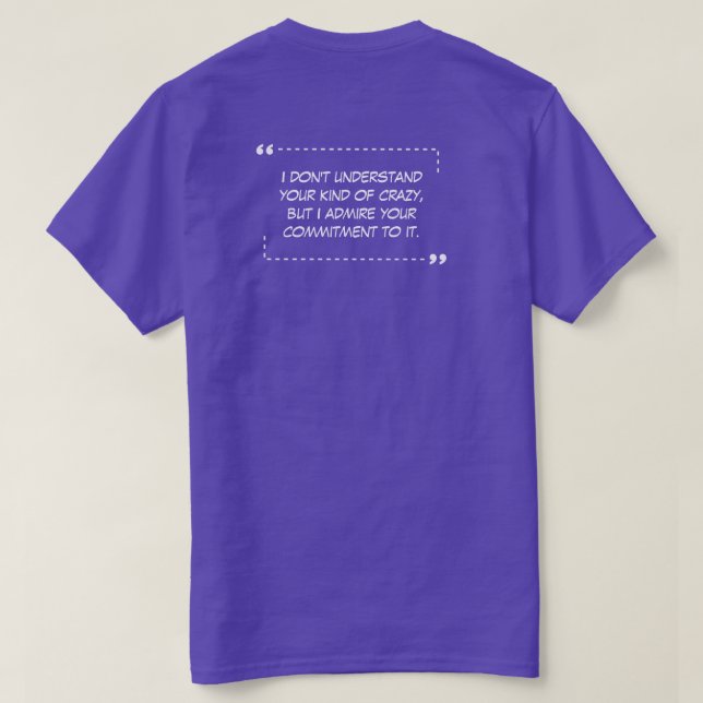 Votre T-Shirt Violet Fou (Design dos)