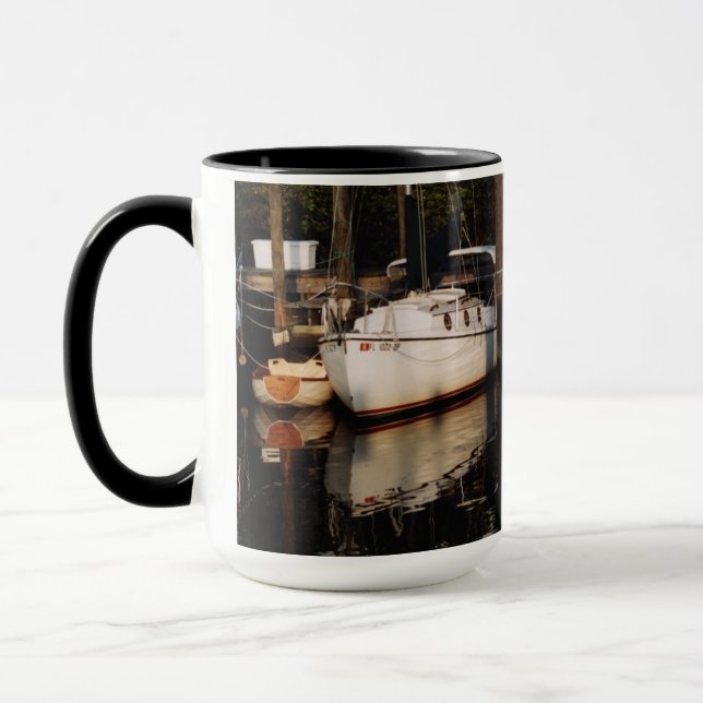 Votre tasse de café de bateau personnalisée (Gauche)