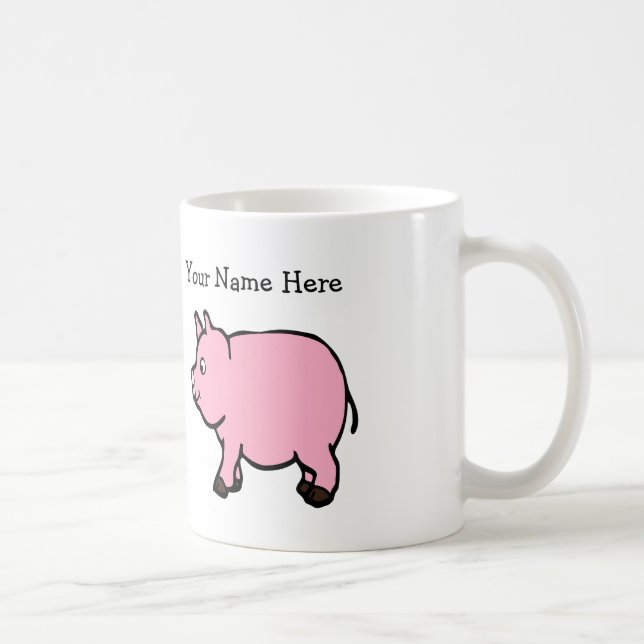Votre tasse rose nommée de classique de porc de (Droite)
