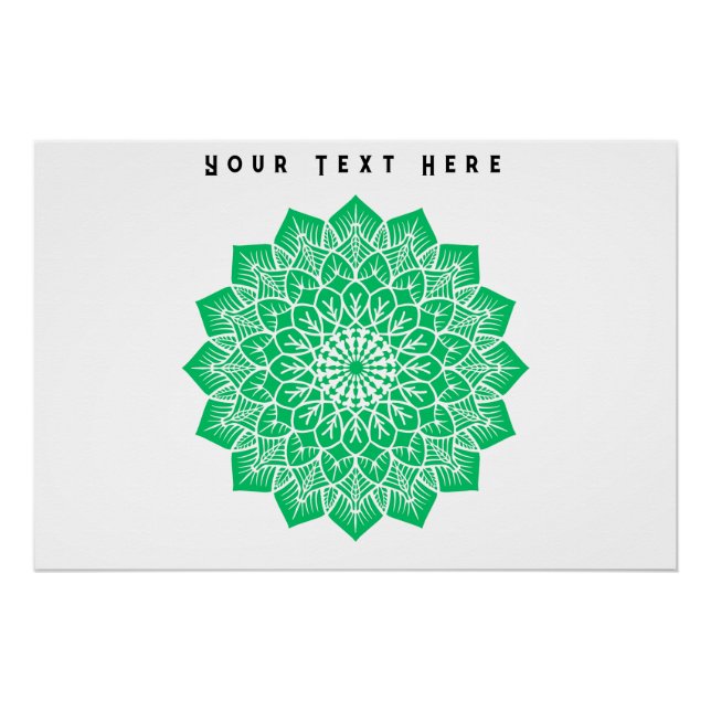 Votre texte ici Texte Image personnalisée Poster b (Devant)