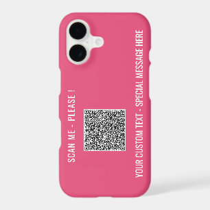 Votre texte personnalisé de code QR Étui iPhone Ch