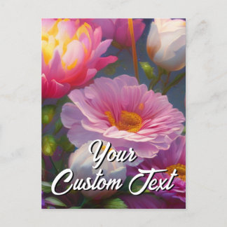 Votre texte personnalisé Fleurs mixtes 26 Modèle