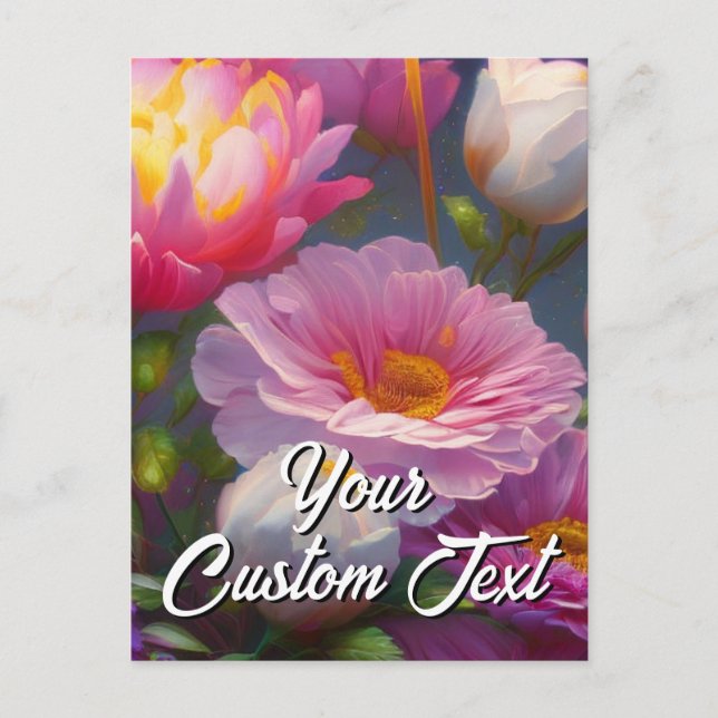 Votre texte personnalisé Fleurs mixtes 26 Modèle (Devant)