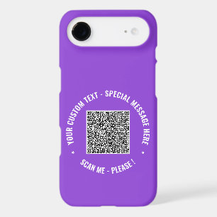 Votre texte personnalisé pour code QR Coque iPhone