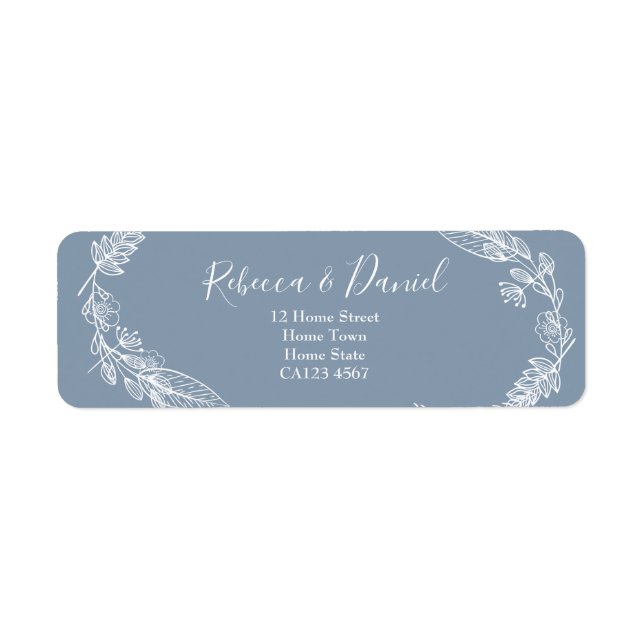 Votre thème de couleur Dusty Blue Floral (Devant)
