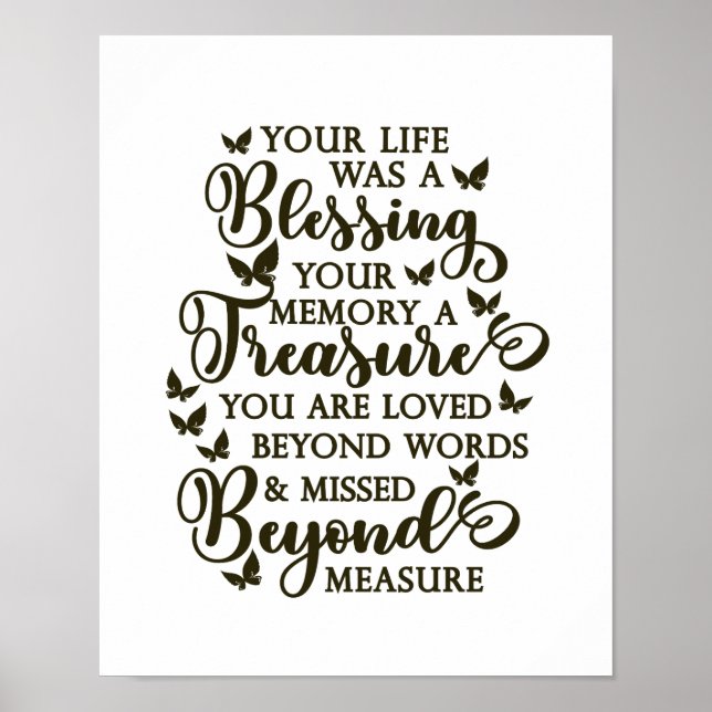 Votre vie était une affiche commémorative aux papi (Devant)