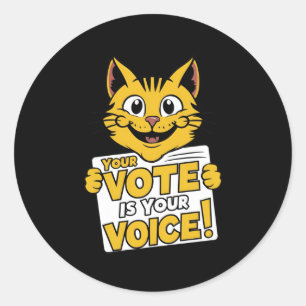 Votre Vote Dans Votre Voix ! Autocollant