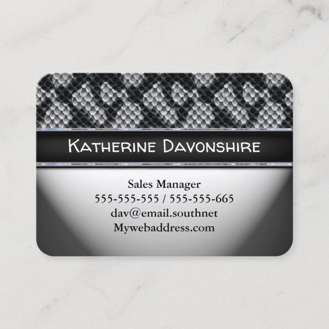 Vouden Cool Snakee Carte de visite (Devant)