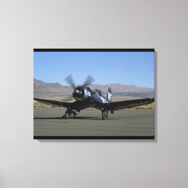 Vought F4U Corsair, Left Front_WWII Planes Canvas Print (Front)