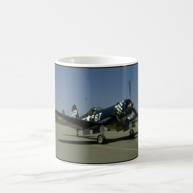 Vought F4U Corsair, Right Front_WWII Planes Coffee Mug (Center)