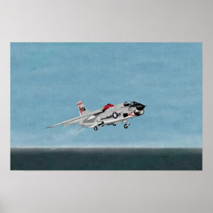 Vought F-8J Crusader fighter Poster