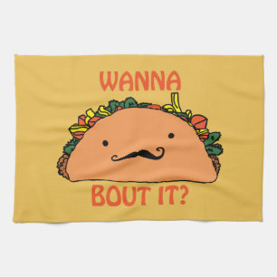 Voulez-à l'accès de taco l'humour de serviette d