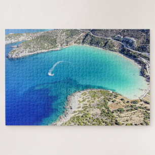 Voulisma beach, Agios Nikolaos, Greece Jigsaw Puzzle