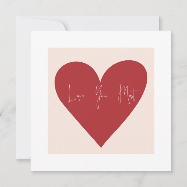 Vous aime le plus carte (Devant)