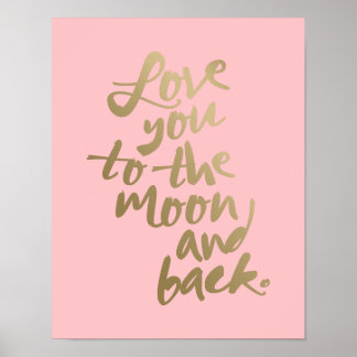 VOUS AIMEZ À LA LUNE 11x14'' | TYPOGRAPHIE POSTER