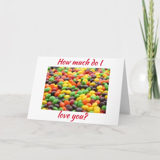 VOUS AIMEZ ***PLUS QUE LA CANDY*** CARTE ANNIVERSA (Devant)