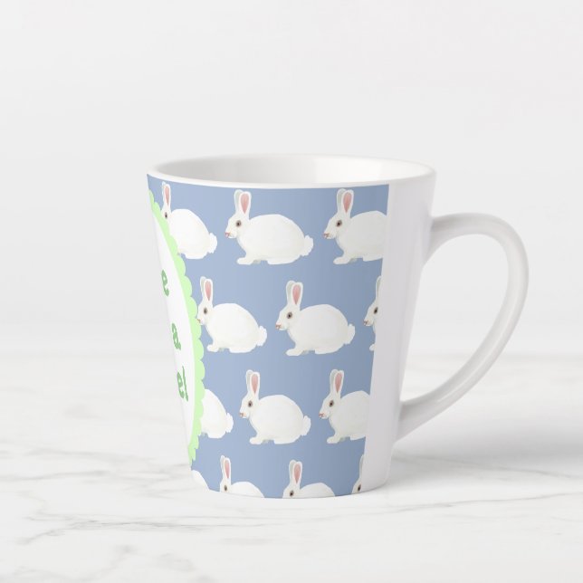 Vous Aimez Un Latte Blanc Lapin Latte Mug (Droite)