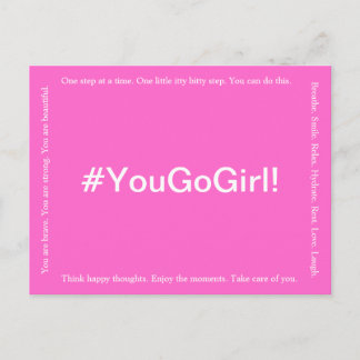 VOUS ALLEZ LA FILLE ! Carte postale Cancer du sein