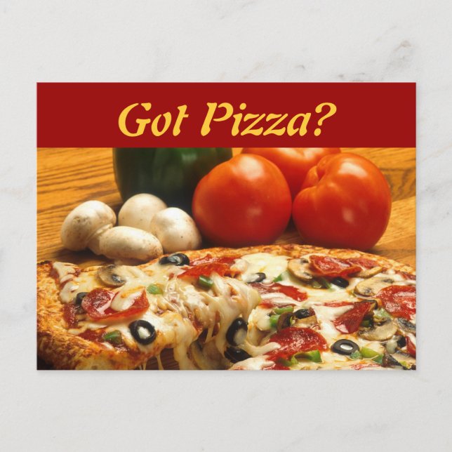 Vous avez de la pizza ? carte postale (Devant)