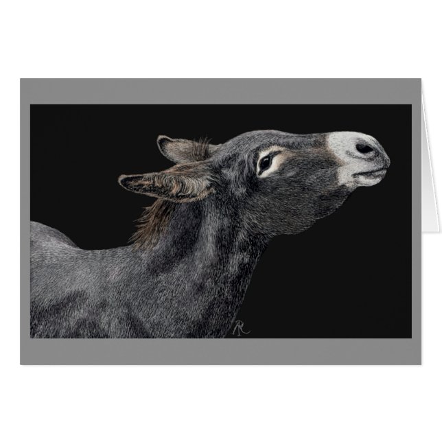 "Vous avez des carottes ?" - Carte Donkey (Devant Horizontal)
