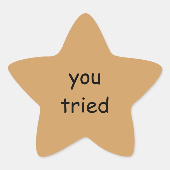 vous avez essayé Gold Star Stickers (Devant)