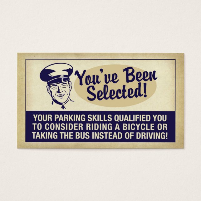 Vous avez été sélectionné ! (Devant)