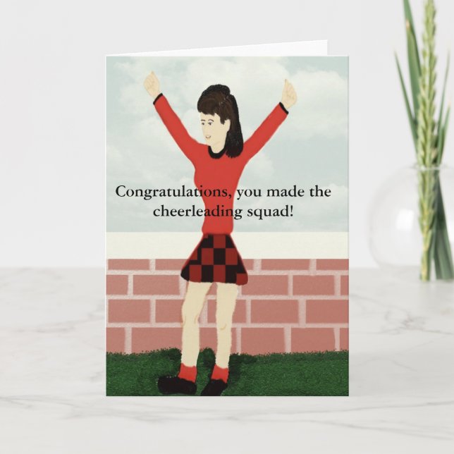 Vous avez fait la carte cheerleading de peloton (Devant)