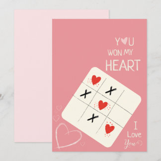 Vous avez gagné ma carte cadeau de jour de Valenti