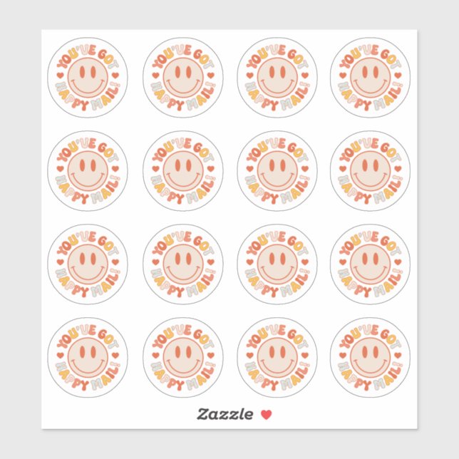 Vous avez Happy Mail Super Smile Sticker Feuille (Feuille)