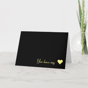 Vous avez mon ♥, carte