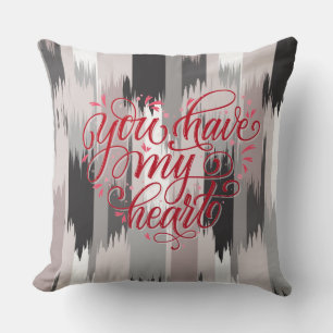 Vous Avez Mon Coeur Blé Multi Valentines Coussin
