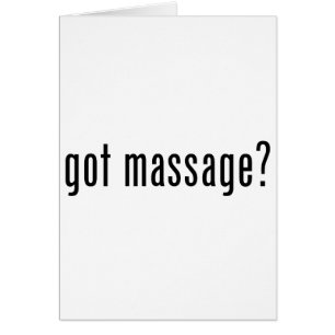 Vous avez reçu un massage ?