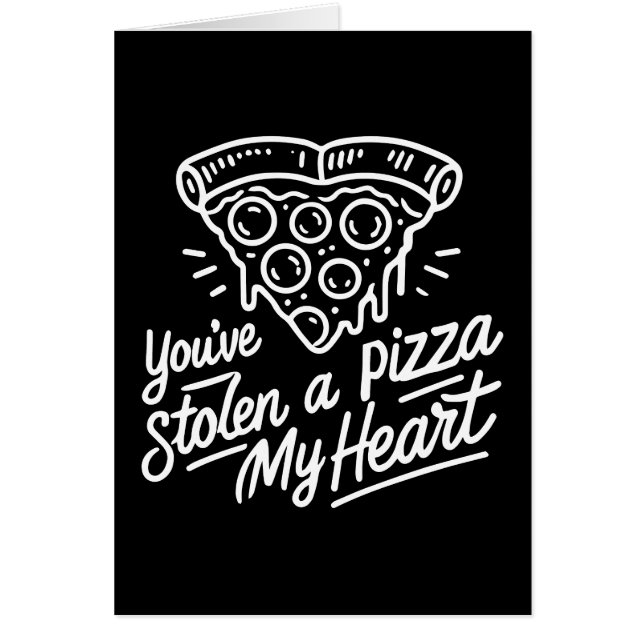 Vous avez volé une pizza Mon coeur - Amoureux de l (Devant)