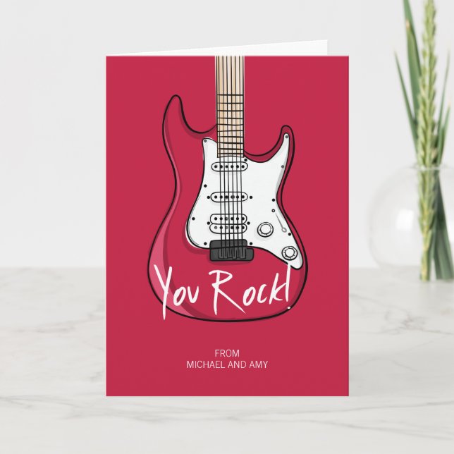 Vous basculez la carte de voeux de Saint-Valentin (Devant)