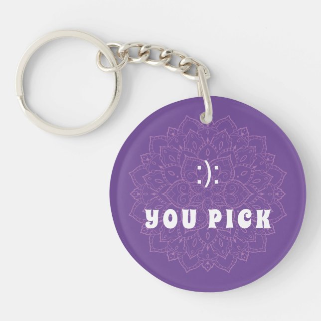 Vous Choisissez Emoticon Purple Mandala Porte - cl (Devant)