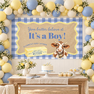 Vous Croyez Ça Bébé Garçon Bannière de Baby Shower