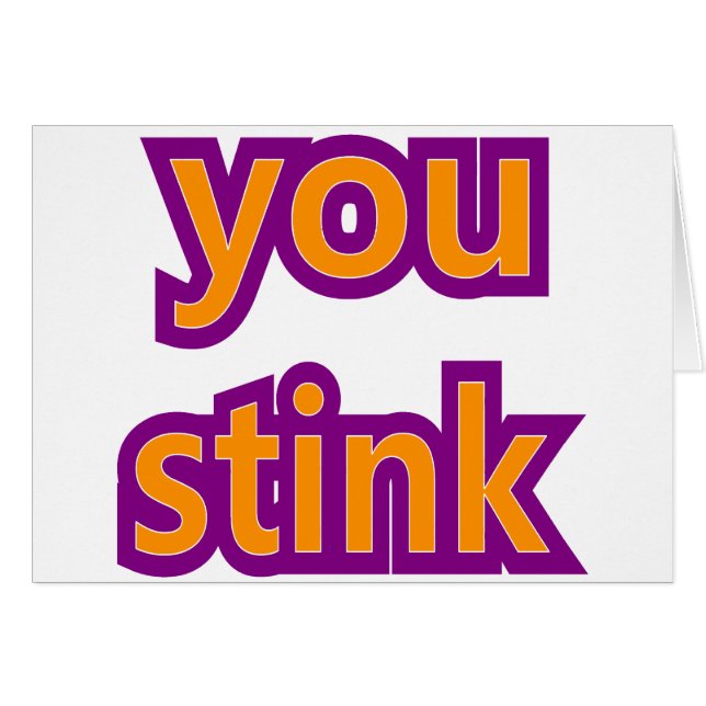 Vous empestez des peaux (Devant horizontal)