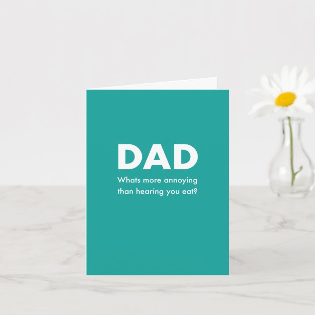 Vous entendez mâcher la carte Papa Misophonie (Petite plante)