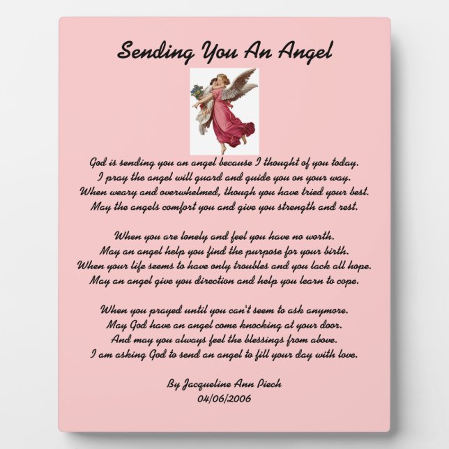 Vous Envoyer Une Plaque Angel (Devant)