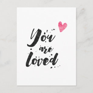 Vous êtes aimé - Carte Inspirationnelle