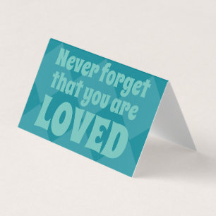 Vous êtes aimé Platonic Valentine Carte pour notes