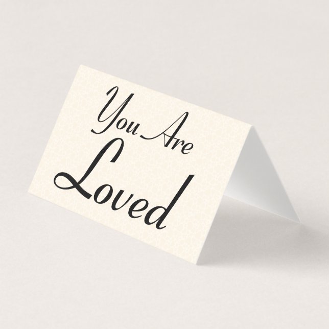 Vous êtes aimé Platonic Valentine Carte pour notes (Front)