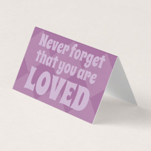 Vous êtes aimé Platonic Valentine Carte pour notes