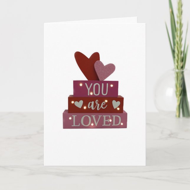 **VOUS ÊTES AMOUREUX*** CARTE ROMANTIQUE DE NOËL (Devant)