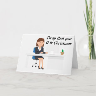 VOUS ÊTES APPRÉCIÉ CARTE DE NOËL LIÉE AU TRAVAIL