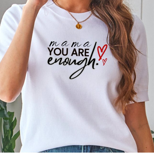 Vous êtes assez Maman Scripté Femme T-Shirt Basic (Créateur téléchargé)