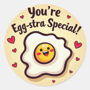 Vous êtes Egg-stra Special ! Sticker à oeufs Sunny