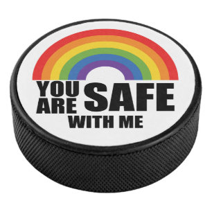 Vous êtes en sécurité avec moi Fierté arc-en-ciel