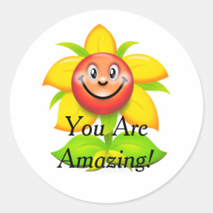 Vous Êtes Extraordinaire Sticker Motif Fleur