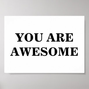 Vous Êtes Formidable Poster Minimaliste